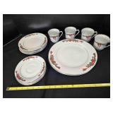 Poinsettia & Ribbons Fine China