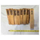 8 Pine Shelf Brackets, 7 matching 7"x7"