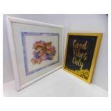 Framed Art Teddy Bears Reading Books, Shaker