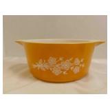 Pyrex Casserole Dish With Butterfly Gold Pattern