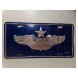 US Air Force Senior Pilot Wings Decorative License
