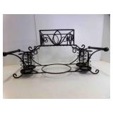 Wrought Iron Buffet Caddy Organizer Condiments