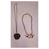 Vintage Native American Style Necklace w/Bone