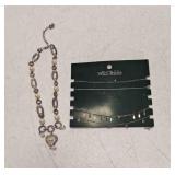 4 Silver Tone Fashion Jewelry Necklaces, Silver