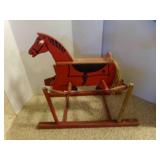 Vintage "Wonder Horse" Wooden Spring Rocking Horse