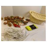 Mixed Lot; Handmade Xmas Ornaments, Light Bulb