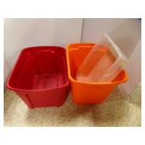 3 Storage Tubs NO LIDS