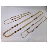 2 Sarah Coventry "Bittersweet" Beaded Chain