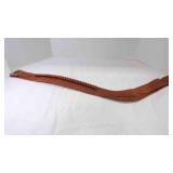 Brown Leather Single Drop Revolver Cartridge Belt