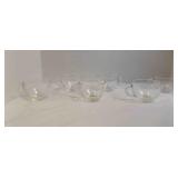 6 Federal Glass Homestead Hospitality Snack Set