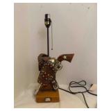 Western Themed Revolver Gun And Holster Table
