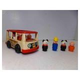 1969 Fisher Price Play Family Mini Bus, Vintage