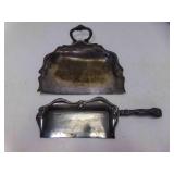 2 Forbes Silver Co Quadruple Silver Plate Crumb