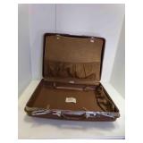 Vintage Hard Shell Samsonite Brown Suitcase WITH