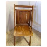 OLD Vintage Wooden Slatted Folding Chair - Some