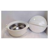 Vintage White Insulted Thermoware Bowl Dish/