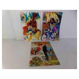 3 Marvel Comics 1994 X-Men 1 w/3 Trading Cards