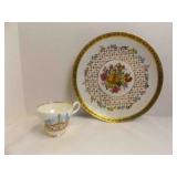 Vintage Ceramic Plate; Collectable Teacup Made In
