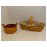 2 Longaberger Baskets; 1 Longaberger 2001 May