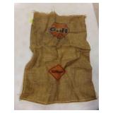Vintage Burlap Sack GULF Logo, Blasting Agent