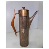 Vintage Silver Plate MCM Coffee Pot Tall Skinny
