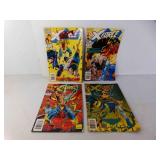 4 1994 Marvel Comics X-Force 1 w/3 Trading Cards
