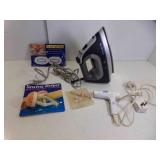 Rowenta Power Duo Clothes Iron Powers ON, Travel