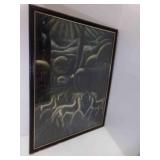 1980 Framed Poster "Nocturne" by Charles Ware