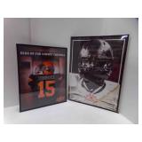 2 OSU Oklahoma State University Plastic Framed