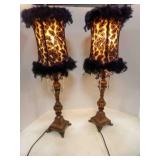 2 Decorative Table Lamps Mood Lighting Victorian