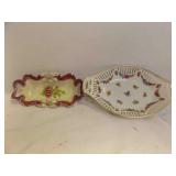 2 Vintage Collection Porcelain  Dishes