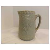 Antique Gray-Blue Stoneware Pitcher