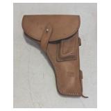 Vintage Brown Leather Military Style Holster