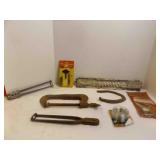 8 Assortment Items; Hand Tools, Hardware, And