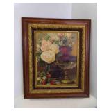 22½" X 26½" OLD Wooden Frame - Print is Damaged