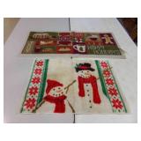 2 Christmas Throw Rugs - 30X20, 43½X20