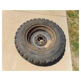 Vintage Goodyear Wheel and Tire Assembly