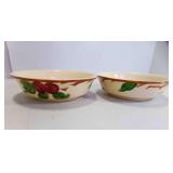 2 Franciscan Apple Hand Painted Cereal Bowls