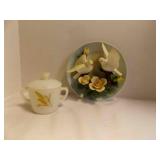 1988 Jonathon Byron "Dove Plate"; Vintage Fire