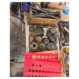 Drill Bits, Tool Organizers, Assorted Parts