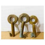B & O Railroad Switch Keys (3)