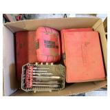 Drill Bits, Sockets, Tap & Die Set (1 box)