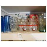 Glasses, Etc., Variety (1 cabinet)