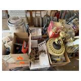 Assorted Hardware, Nails, Lights, Knobs