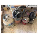Table Fan, Propane Tank, Shop Vac