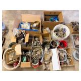 Assorted Hardware, Drill Bits, Electrical, Clamps