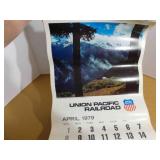Vintage Train Calendars, 1979, 1980, 1980, 1980