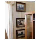 Framed Steam Engine Photographs (3)