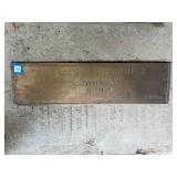 26" x 7" Metal "President" Sign