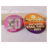 Iditarod Race Pins - 1982, 1983 (2)